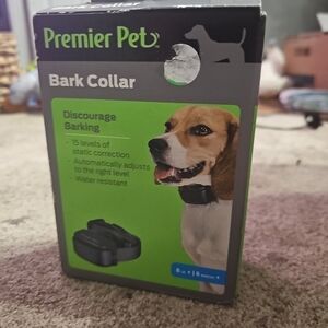 NWT Premier Pet Bark Collar - Black and Green